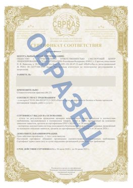 Образец Сертификат СТО 01.064.00220722.2-2020 Котово Сертификат СТО 01.064.00220722.2-2020 
